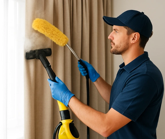 Trusted drapes cleaning technician Matty Curtain Cleaning belrose-nsw QLD