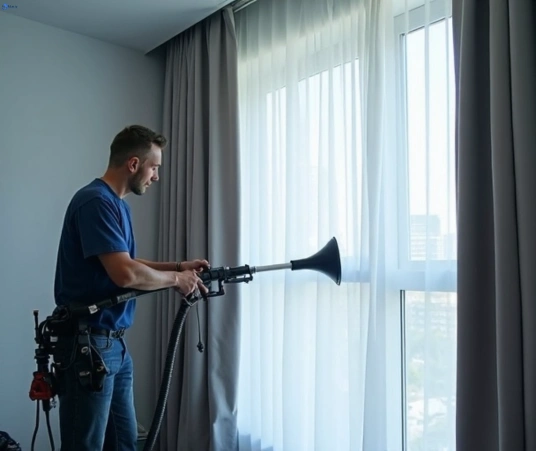 Professional drapes cleaning process tools Matty Curtain Cleaning belrose-nsw